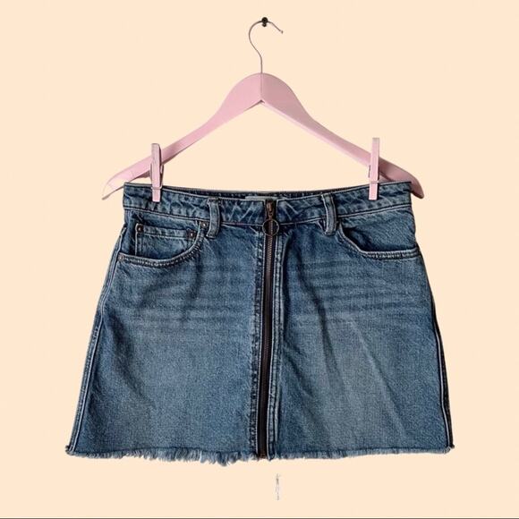 FREE PEOPLE/ We The Free Denim Skirt - Picture 1 of 5